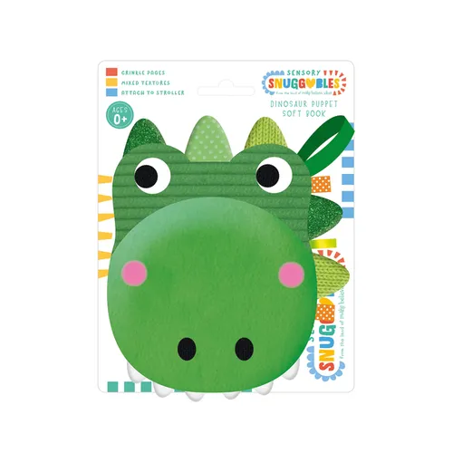Sensory Snuggables Dinosaur Hand-Puppet Soft Book