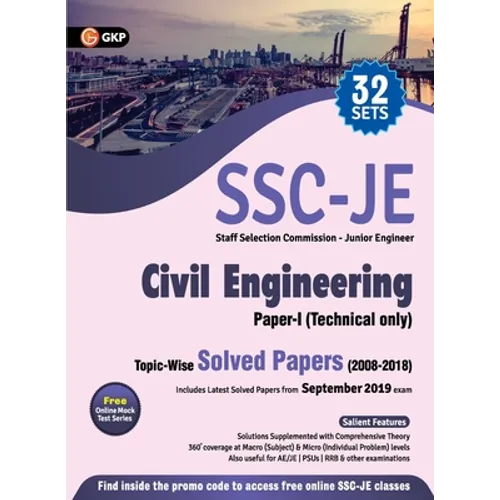 Ssc 2020: Junior Engineer Paper I - Civil Engineering - Topic-Wise Solved Papers 2008-2018