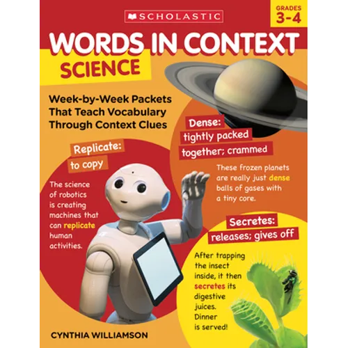 Words in Context: Science: Week-By-Week Packets That Teach Vocabulary Through Context Clues