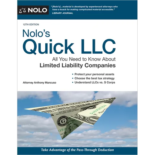 Nolo's Quick LLC: All You Need to Know about Limited Liability Companies