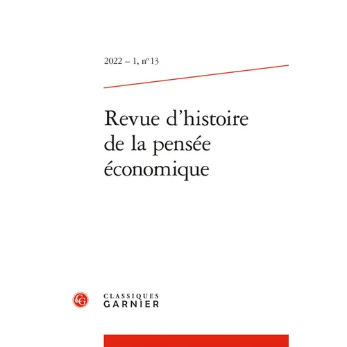 Revue d'Histoire de la Pensee Economique