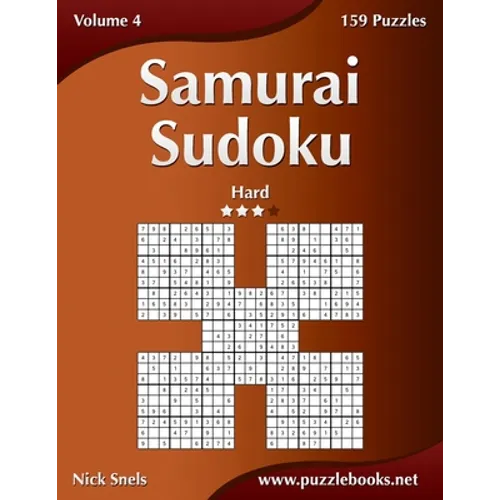Samurai Sudoku - Hard - Volume 4 - 159 Puzzles