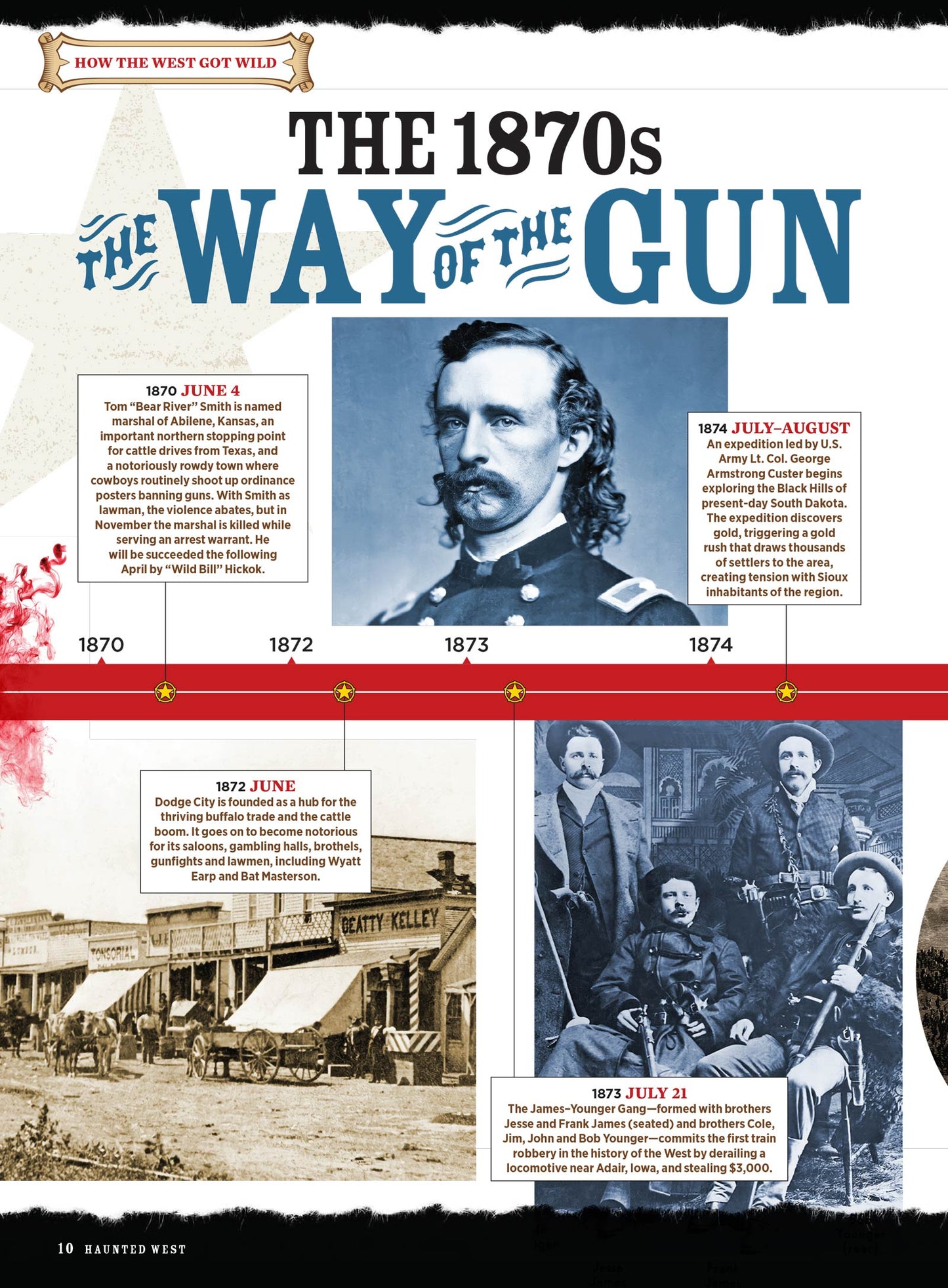 Haunted West - Legendary Tales From The Frontier: 50+ Heroes, Notorious Outlaws & Heroic Wild Women, Jessie James, Annie Oakley, Ghost Towns, Terrifying Stories, Adventure, Spooky Sightings & More!