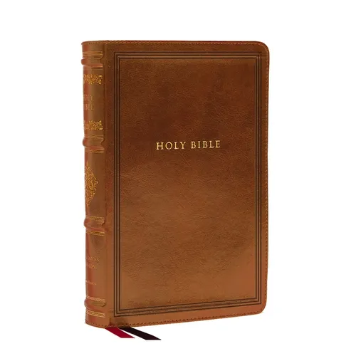 KJV Large Print Reference Bible, Brown Leathersoft, Red Letter, Comfort Print (Sovereign Collection): Holy Bible, King James Version