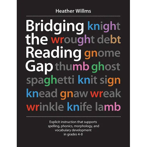 Bridging the Reading Gap: Explicit Instruction That Supports Spelling, Phonics, Morphology, and Vocabulary Development in Grades 4-8