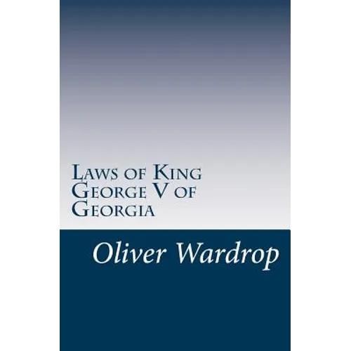Laws of King George V of Georgia