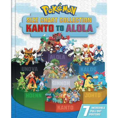 Pokémon Size Chart Collection: Kanto to Alola