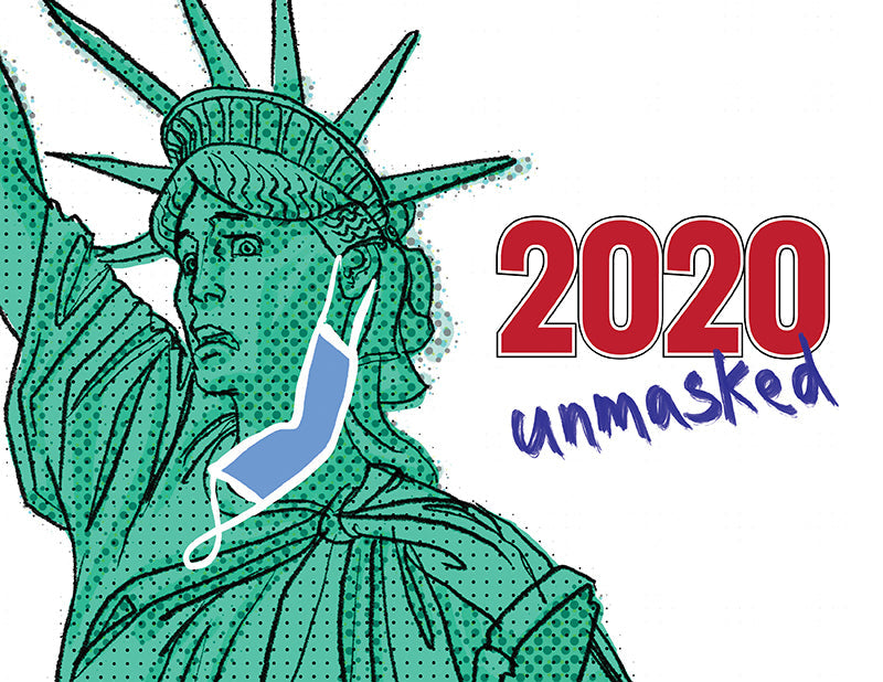 2020 Unmasked: A Compilation of Political Satire Short Stories Book