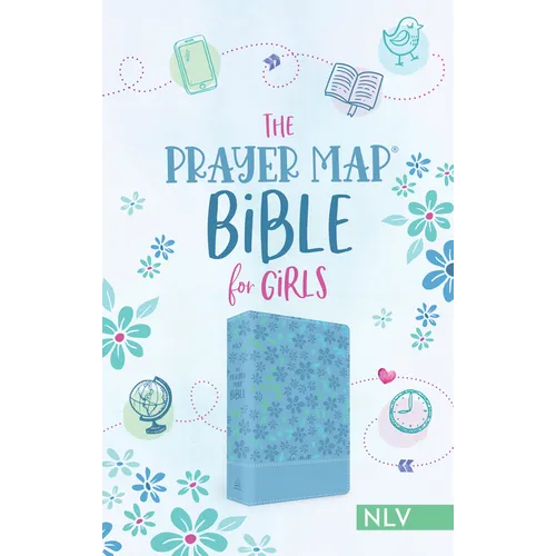 The Prayer Map Bible for Girls Nlv [Sky Blue Shimmer]