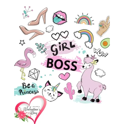Girl Boss: valentines day books for kids - Activity book for kids that contains easy to advanced level fun Sudoku book for kids a