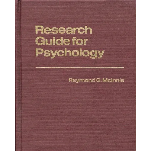 Research Guide for Psychology - Hardcover