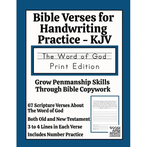 Bible Verses for Handwriting Practice - KJV: Word of God Print Edition