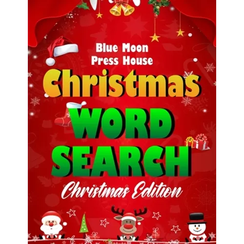 Christmas word search.: Easy Large Print Puzzle Book for Adults, Kids & Everyone for the 25 Days of Christmas.