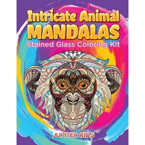 Intricate Animal Mandalas: Stained Glass Coloring Kit