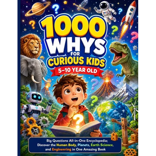 1000 Whys for Curious Kids 5-10 Year Old: Big Questions All-in-One Encyclopedia; Discover the Human Body, Planets, Earth Science, and Engineering in O