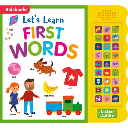 27-Button Sound Book Let's Learn First Words
