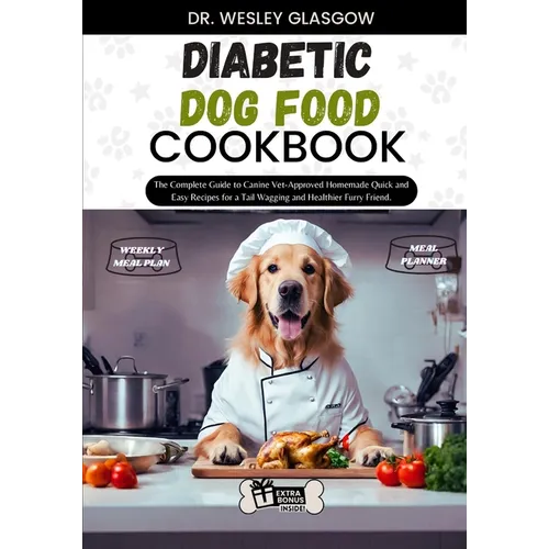 Diabetic Dog Food Cookbook: The Complete Guide to Canine Vet-Approved Homemade Quick and Easy Recipes for a Tail Wagging and Healthier Furry Frien