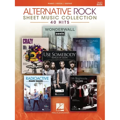 Alternative Rock Sheet Music Collection - 2nd Edition: 40 Hits Arranged for Piano/Vocal/Guitar