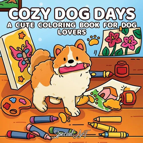 Cozy Dog Days: A Cute Coloring Book for Dog Lovers