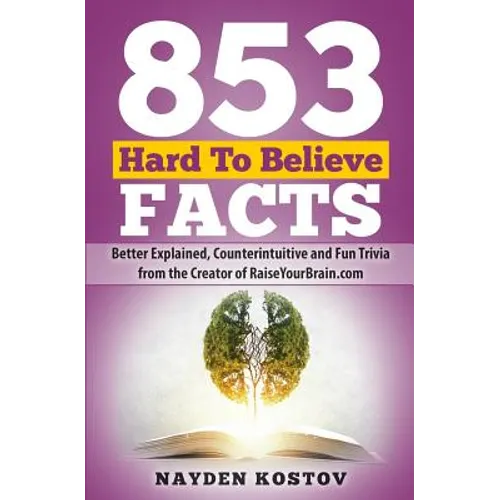 853 Hard To Believe Facts: Better Explained, Counterintuitive and Fun Trivia from the Creator of RaiseYourBrain.com