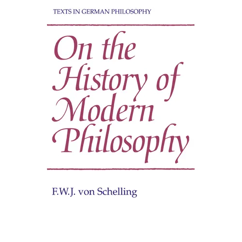 On the History of Modern Philosophy