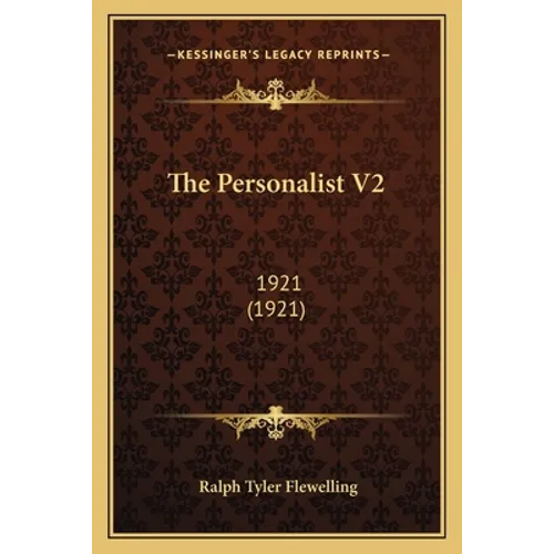 The Personalist V2: 1921 (1921)