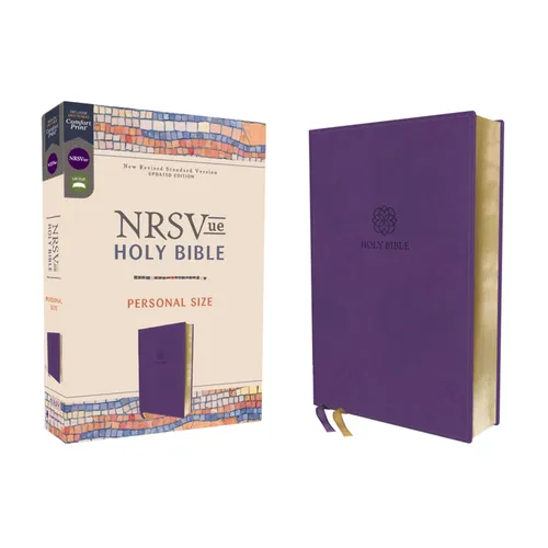 Nrsvue, Holy Bible, Personal Size, Leathersoft, Purple, Comfort Print