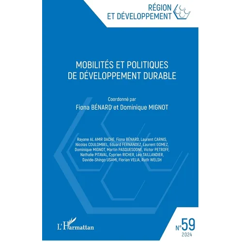Mobilités et politiques de développement durable