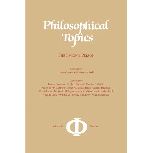 Philosophical Topics 42.1: The Second Person