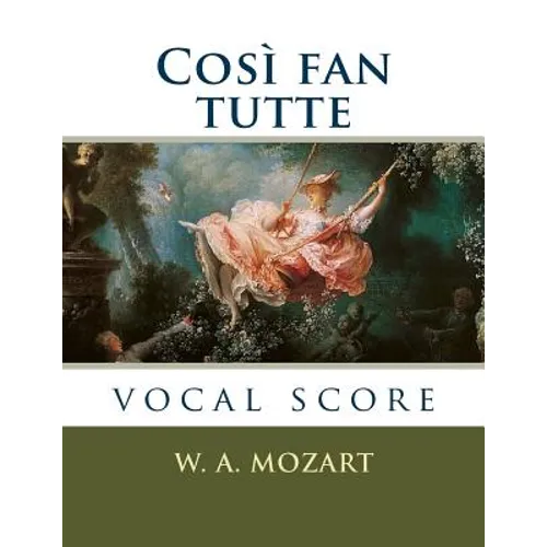 Così fan tutte: vocal score