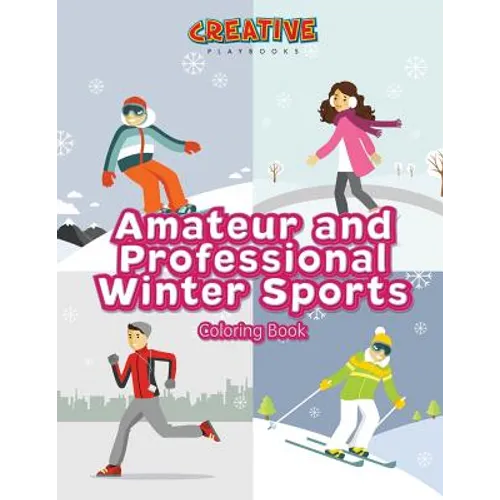 Amateur and Professional Winter Sports Coloring Book