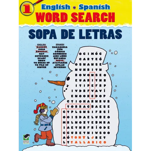 English-Spanish Word Search Sopa de Letras #1
