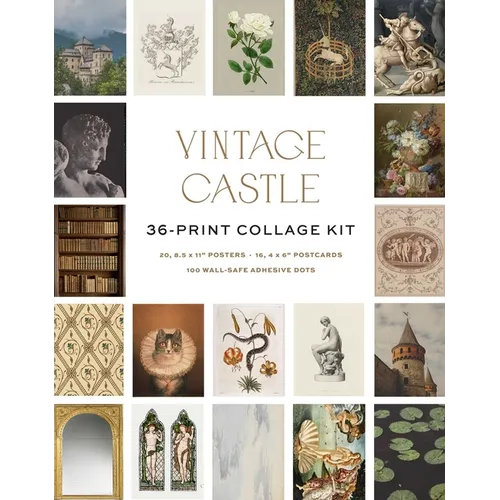 Vintage Castle Wall Collage Kit