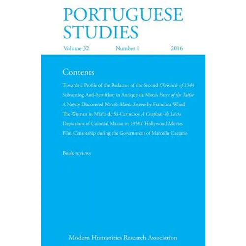 Portuguese Studies 32: 1 (2016)
