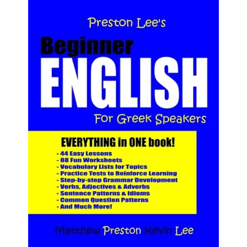 Preston Lee's Beginner English For Greek Speakers