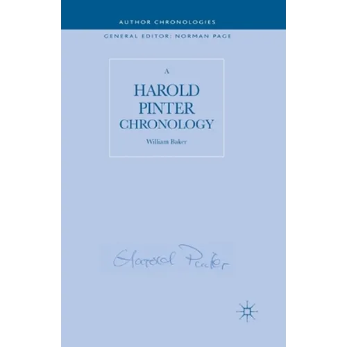 A Harold Pinter Chronology