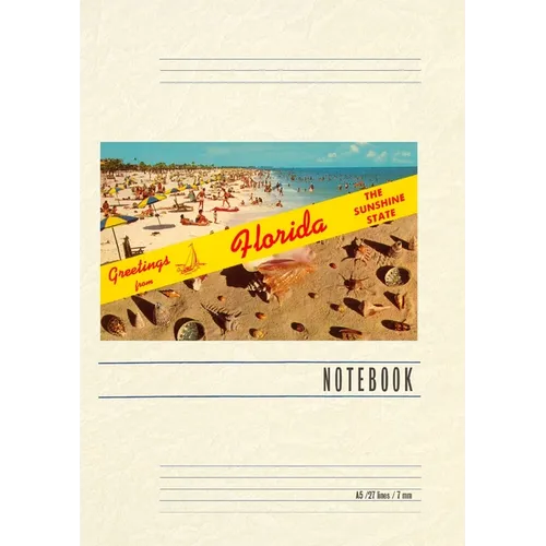 Vintage Lined Notebook Greetings from Florida