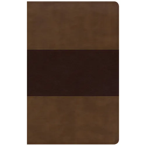 KJV Large Print Personal Size Reference Bible, Saddle Brown Leathertouch
