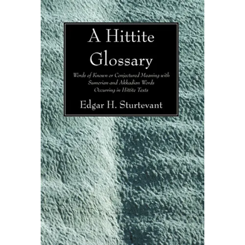 A Hittite Glossary
