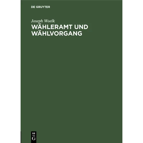Wähleramt Und Wählvorgang