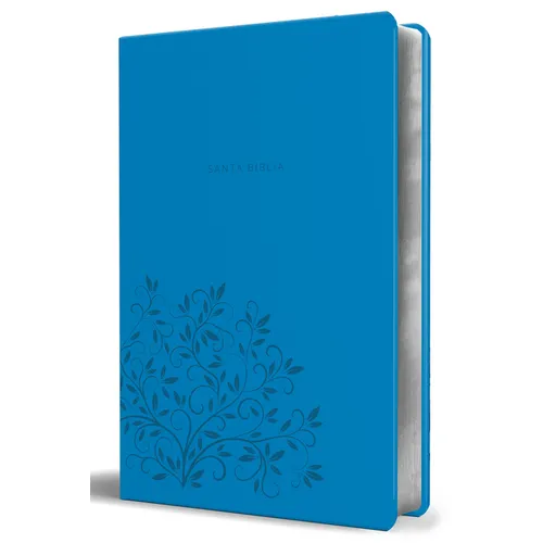 Biblia Reina Valera 1960 Letra Grande. Símil Piel Azul, Tamaño Manual / Spanish Holy Bible Rvr 1960. Handy Size, Large Print, Blue Leathersoft
