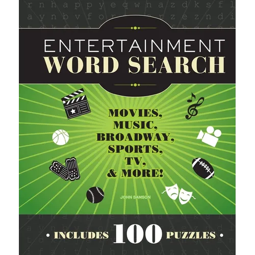 Entertainment Word Search: Movies, Music, Broadway, Sports, TV & More