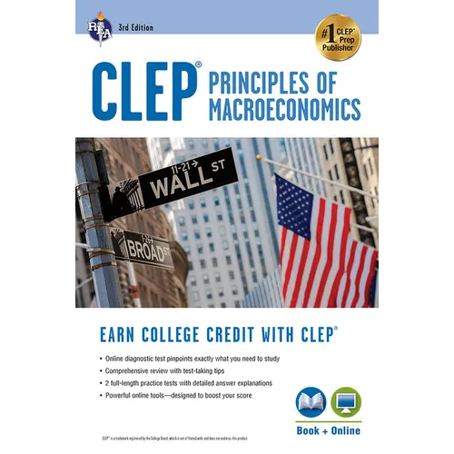 Clep(r) Principles of Macroeconomics 3rd Ed., Book + Online