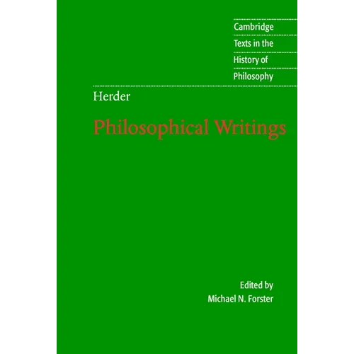 Herder: Philosophical Writings