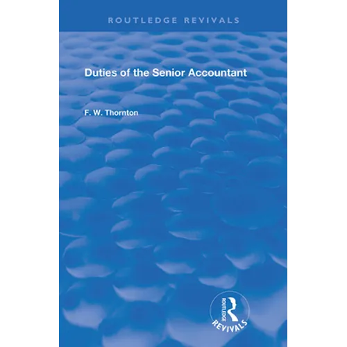 Duties of the Senior Accountant