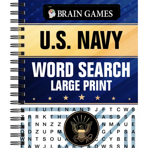 Brain Games - U.S. Navy Word Search - Large Print
