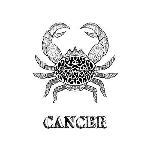 Cancer: Coloring Book with Three Different Styles of All Twelve Signs of the Zodiac. 36 Individual Coloring Pages. 8.5 x 11