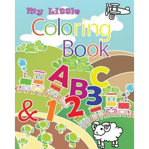 My Little Coloring Book ABC & 123: This book contain illustration of alphabets from A to Z and numbers from 0 to 9. Coloring is a great way to get chi