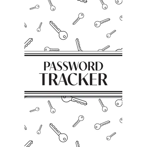 Password Tracker (White Keys): 6"x9" Alphabetical Password Logbook for Easy Organization