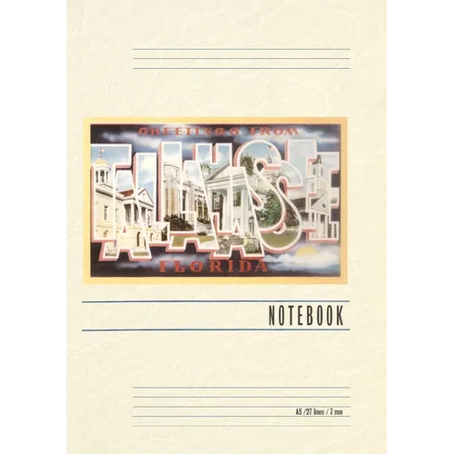 Vintage Lined Notebook Greetings from Tallahassee, Florida